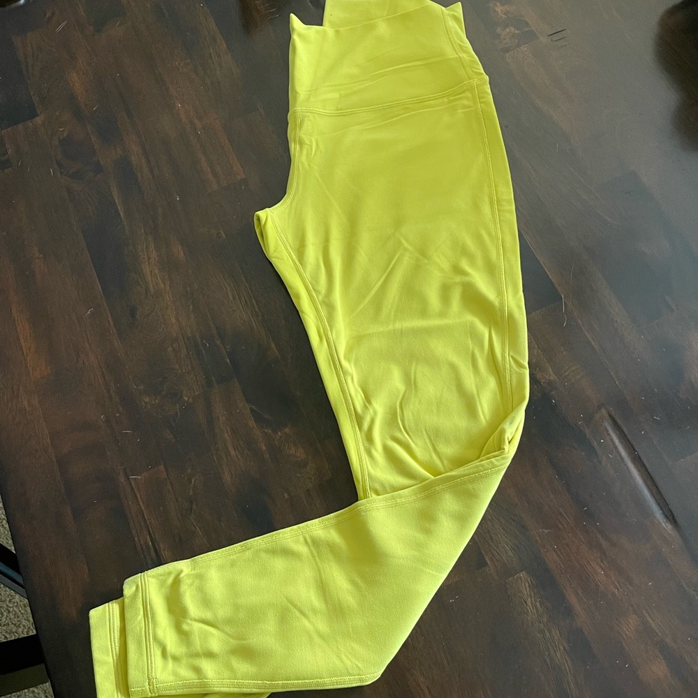 Lululemon Align High-Rise Pants Leggings Athletic Lemon Yellow Women’s Size 10